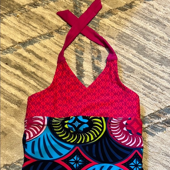 Tea Collection Red and Blue One Piece Swim - Picture 7 of 7